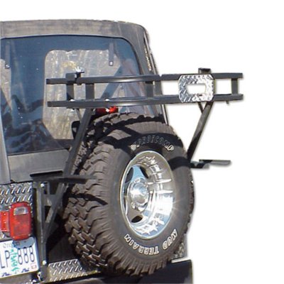 1976 1986 Jeep CJ7 Cargo Carrier   WP Warrior Products, Direct fit, 5 x 20.25 x 36.25 in., Hitch